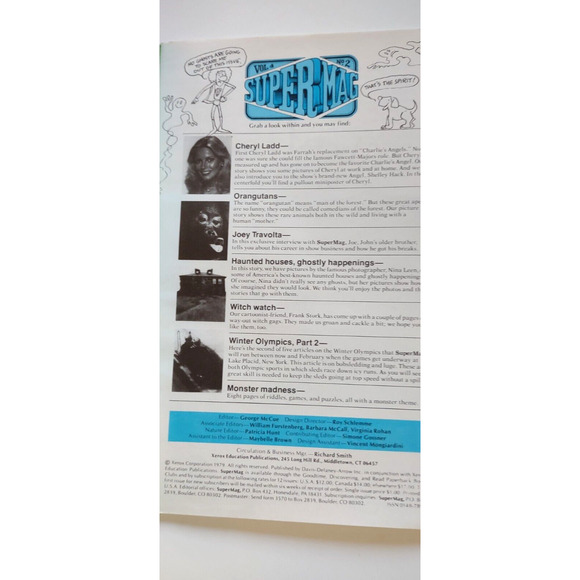 Cheryl Ladd Charlies Angels Joey Travolta SuperMag Magazine 1979 Halloween Retro - Picture 2 of 7